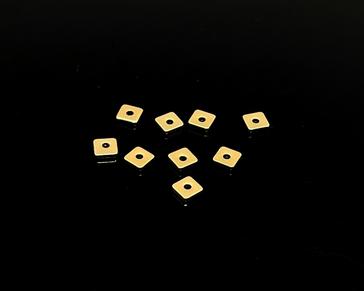Разделитель для бусин 10 штук цвет золото размер 6мм