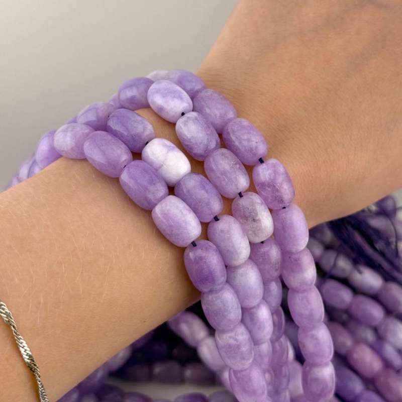 Бусины Агат размер 10*14мм натуральный камень